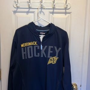 Merrimack College Hockey 3/4 zip shirt